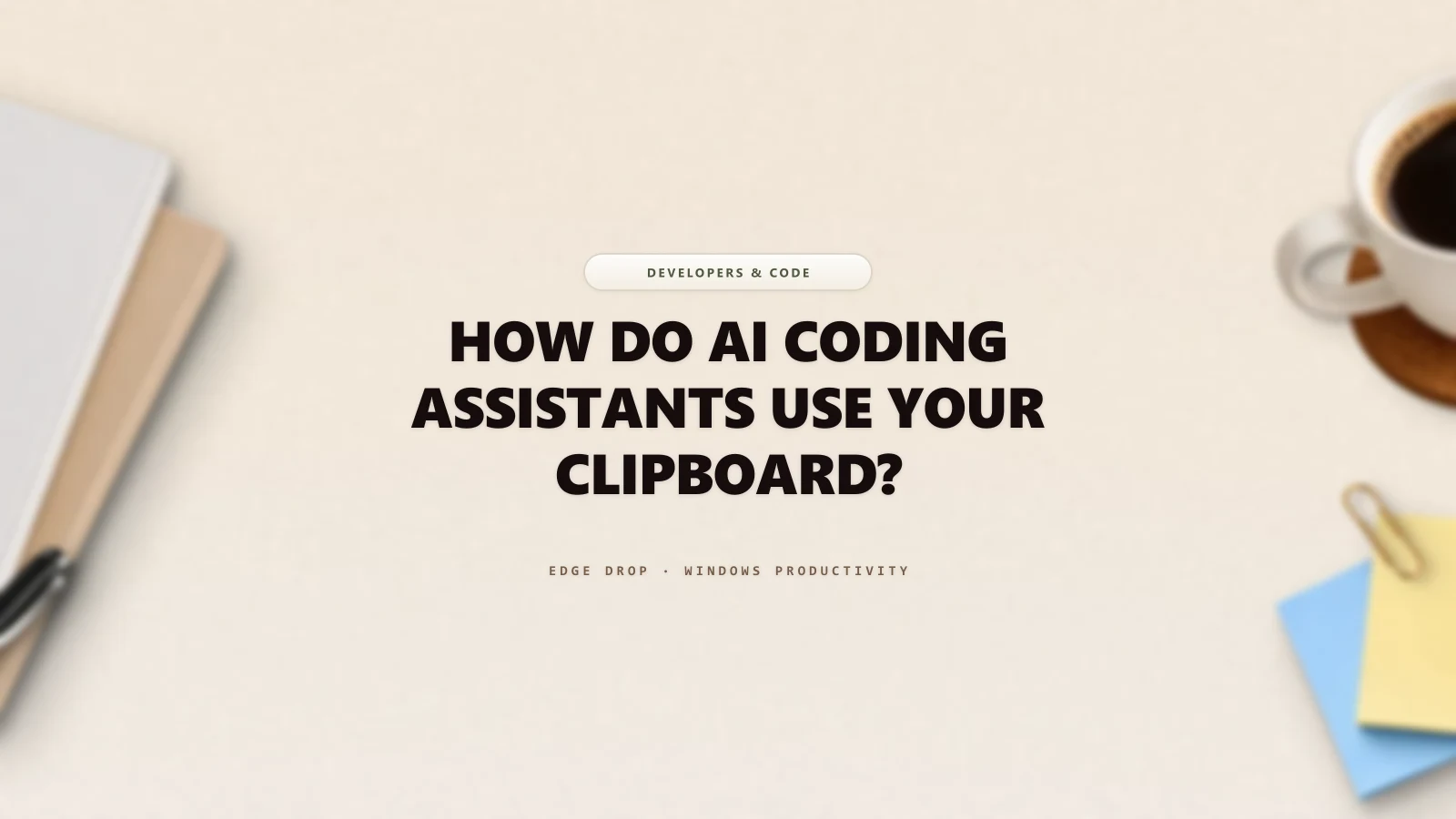 How Do AI Coding Assistants Use Your Clipboard? — Edge Drop Guide