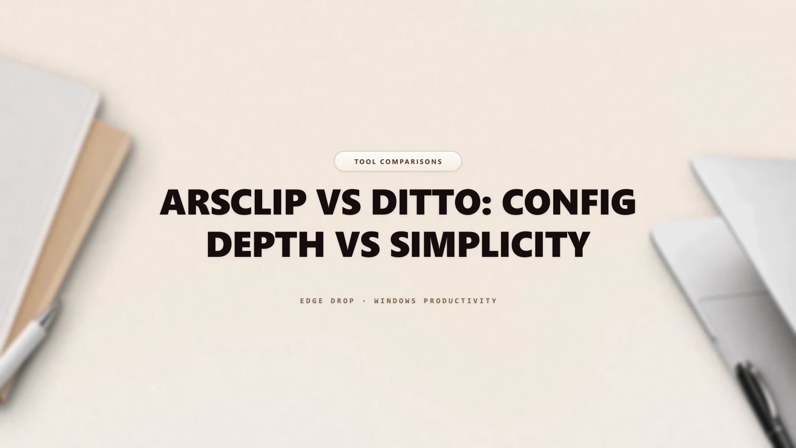 ArsClip vs Ditto: Config Depth vs Simplicity — Edge Drop Guide