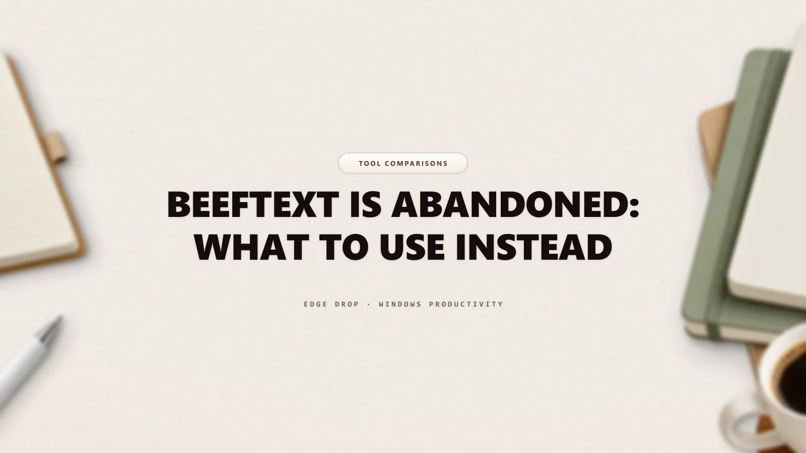 Beeftext Is Abandoned: What to Use Instead — Edge Drop Guide