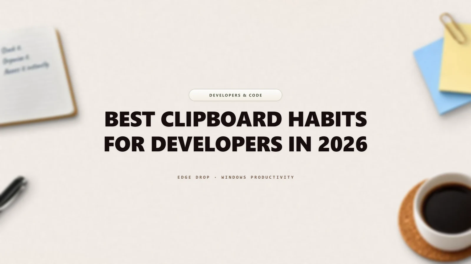 Best Clipboard Habits for Developers in 2026 — Edge Drop Guide