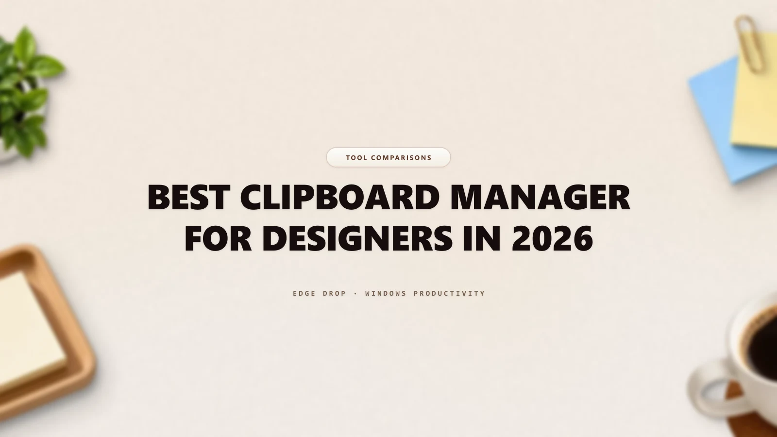 Best Clipboard Manager for Designers in 2026 — Edge Drop Guide