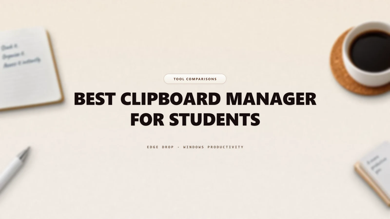 Best Clipboard Manager for Students — Edge Drop Guide