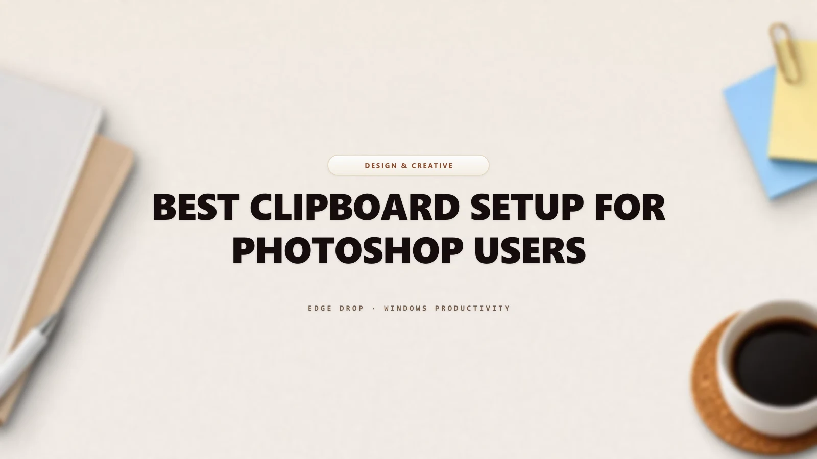 Best Clipboard Setup for Photoshop Users — Edge Drop Guide