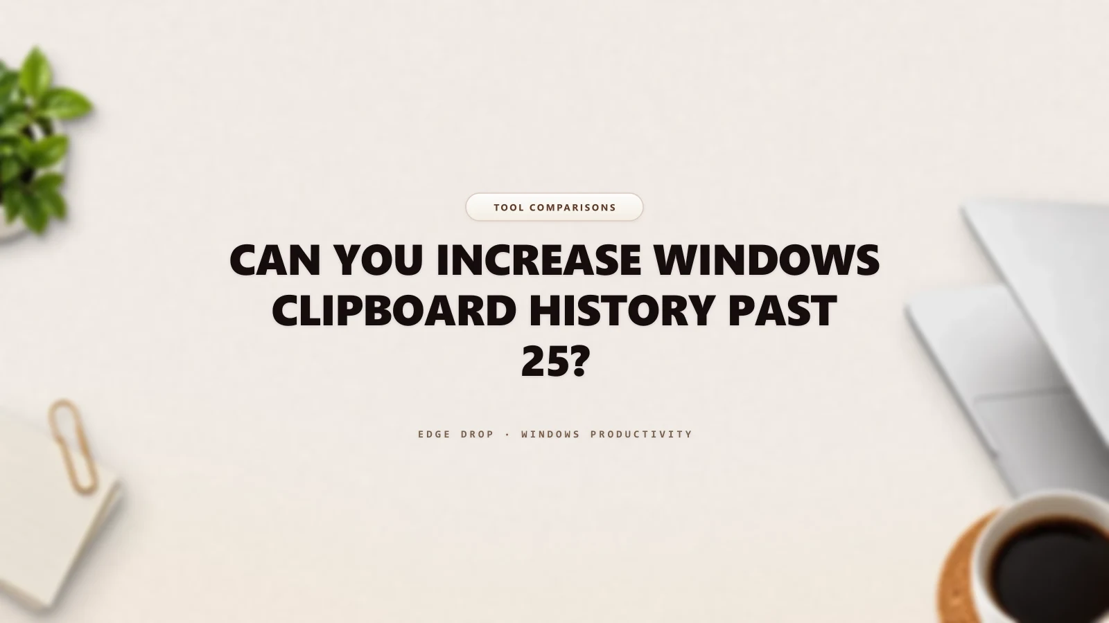 Can You Increase Windows Clipboard History Past 25? — Edge Drop Guide