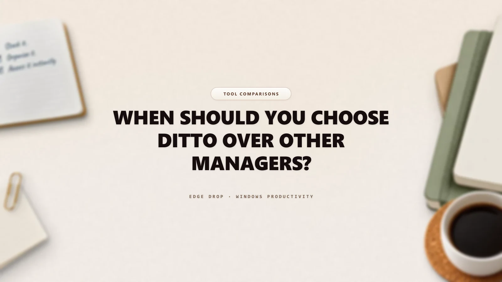 When Should You Choose Ditto Over Other Managers? — Edge Drop Guide