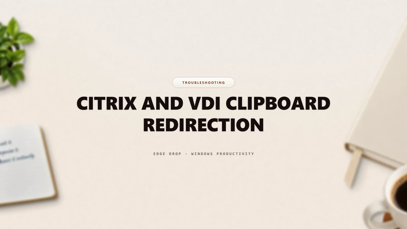 Citrix and VDI Clipboard Redirection — Edge Drop Guide