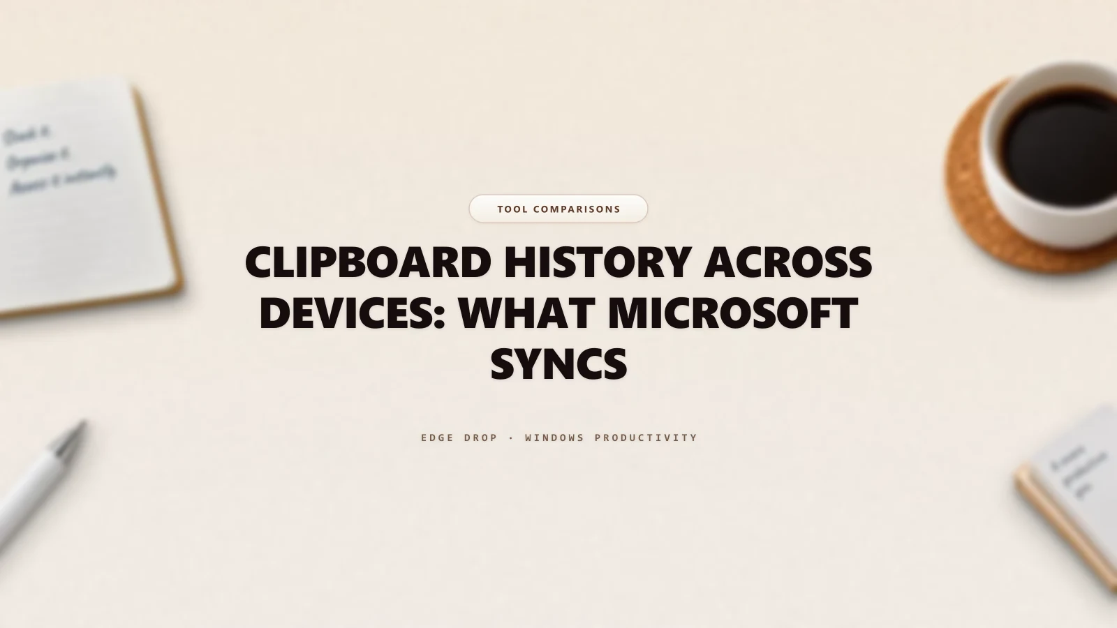Clipboard History Across Devices: What Microsoft Syncs — Edge Drop Guide