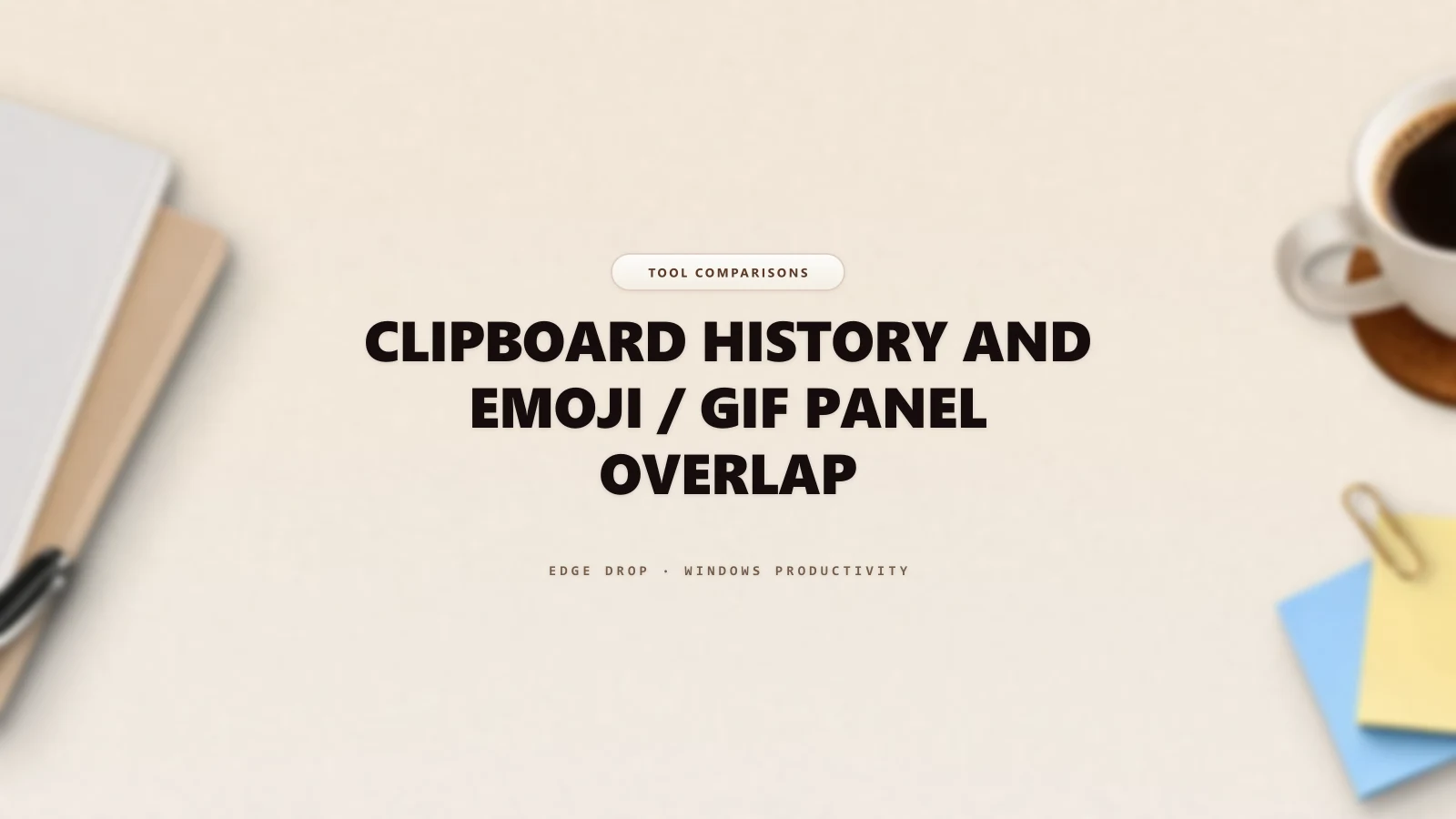 Clipboard History and Emoji / GIF Panel Overlap — Edge Drop Guide