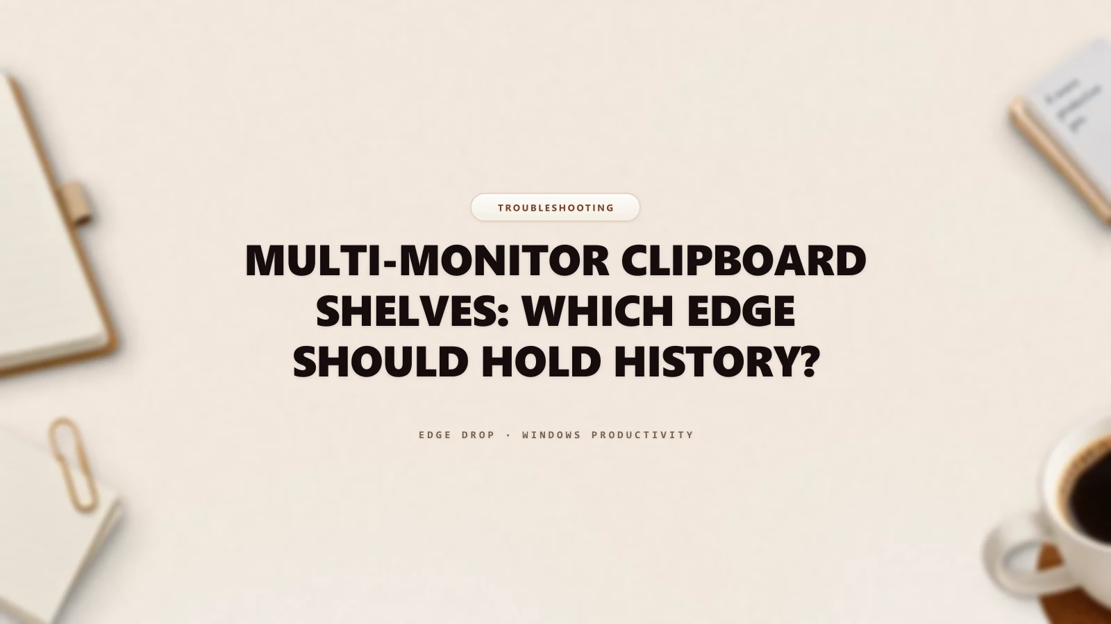 Multi-Monitor Clipboard Shelves: Which Edge Should Hold History? — Edge Drop Guide