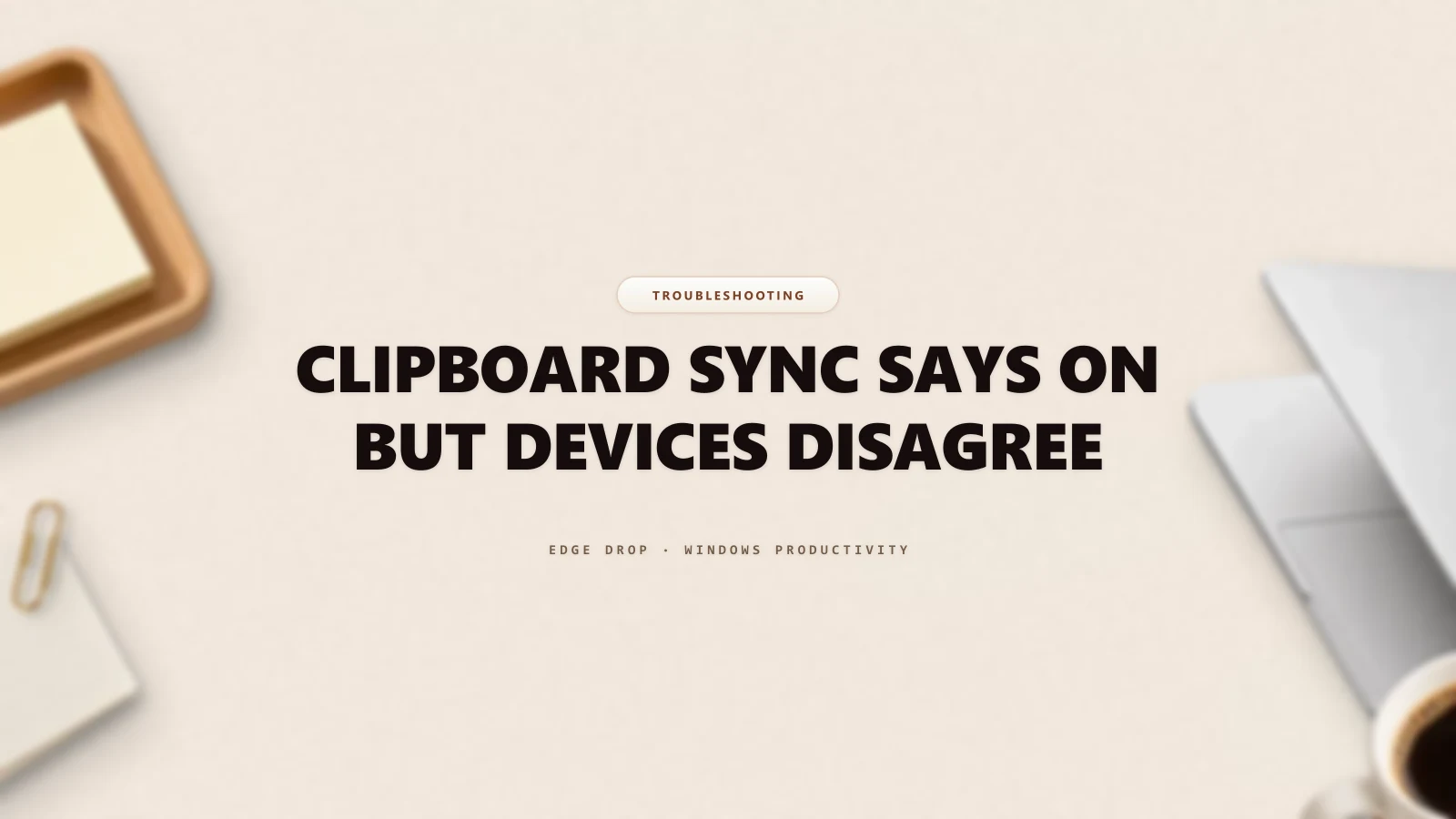 Clipboard Sync Says On but Devices Disagree — Edge Drop Guide