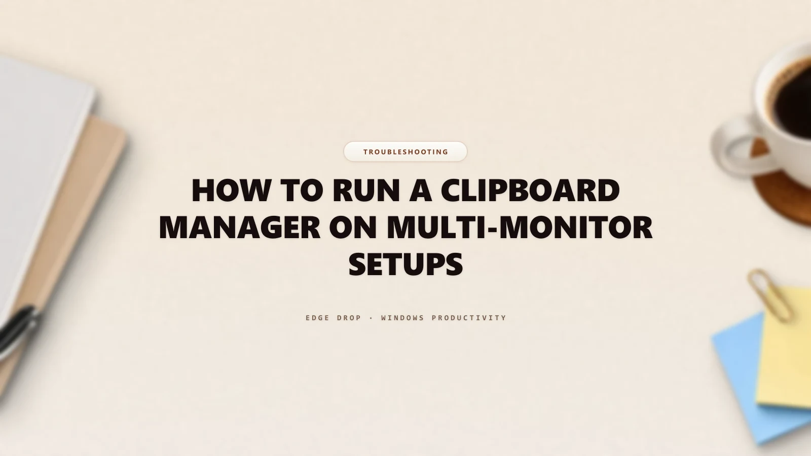 How to Run a Clipboard Manager on Multi-Monitor Setups — Edge Drop Guide
