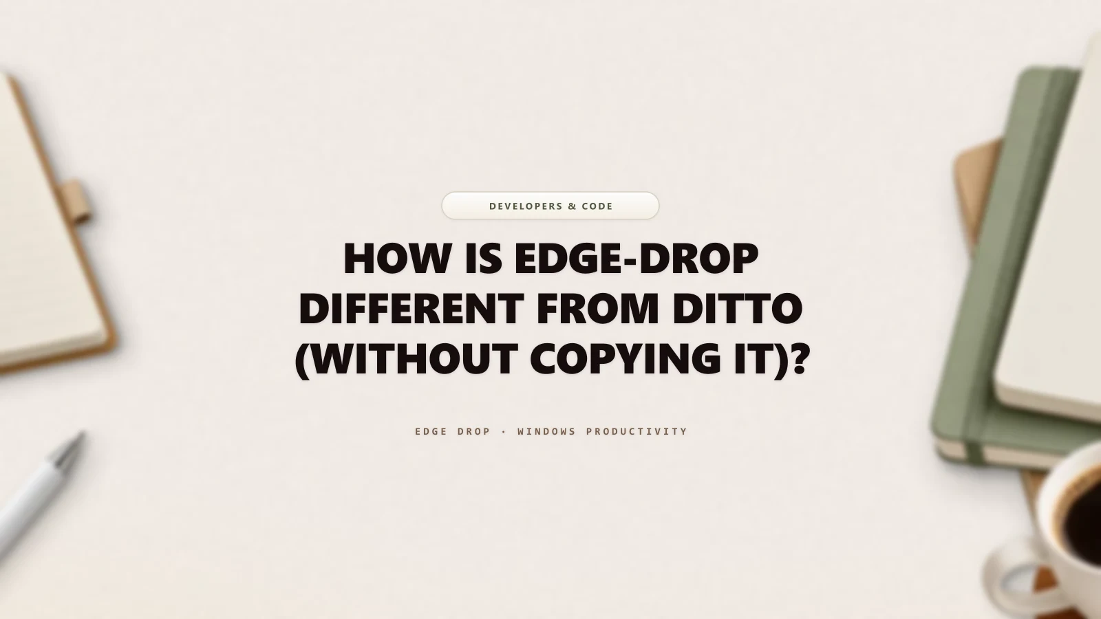 How Is Edge-Drop Different From Ditto (Without Copying It)? — Edge Drop Guide