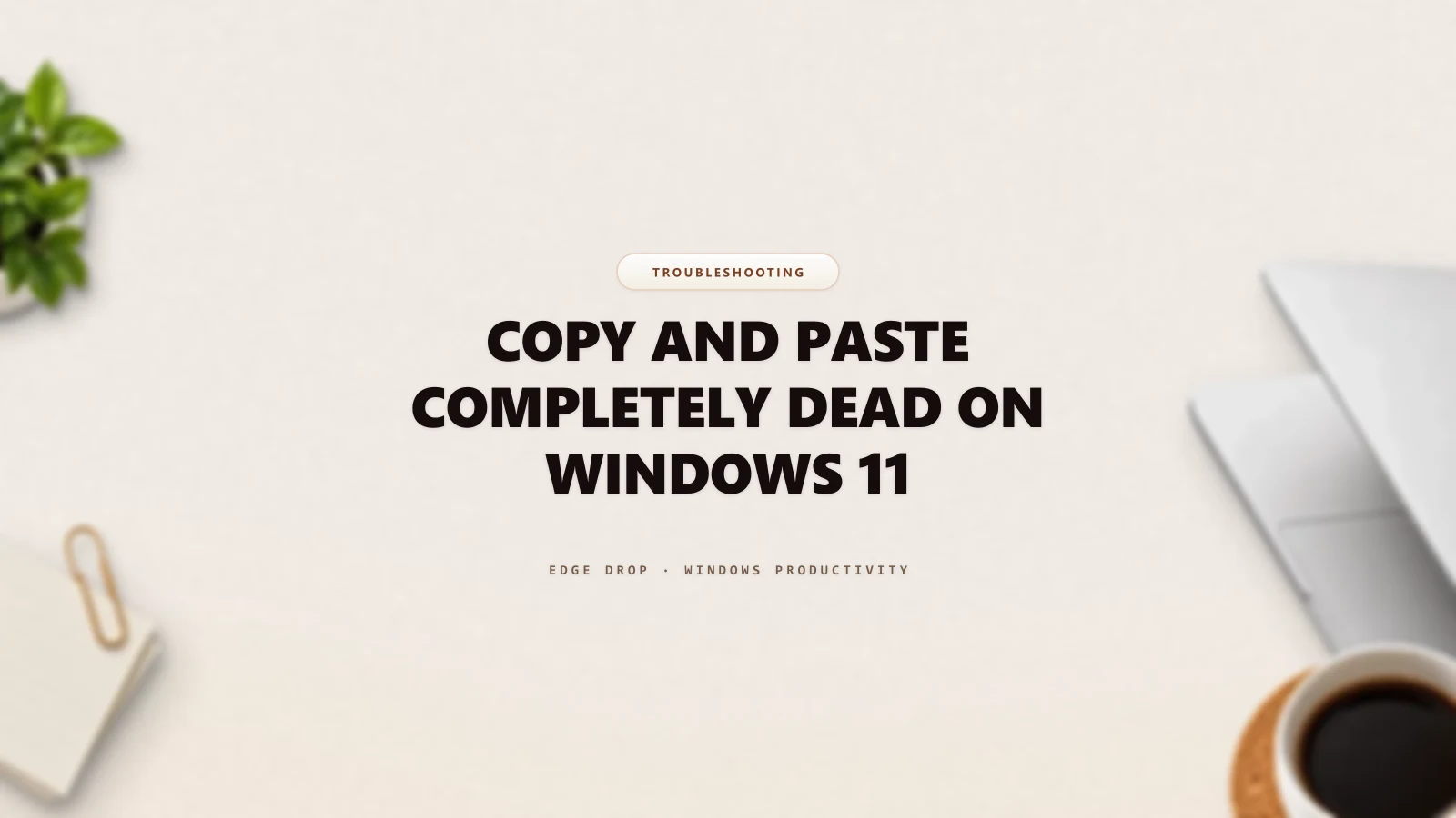 Copy and Paste Completely Dead on Windows 11 — Edge Drop Guide