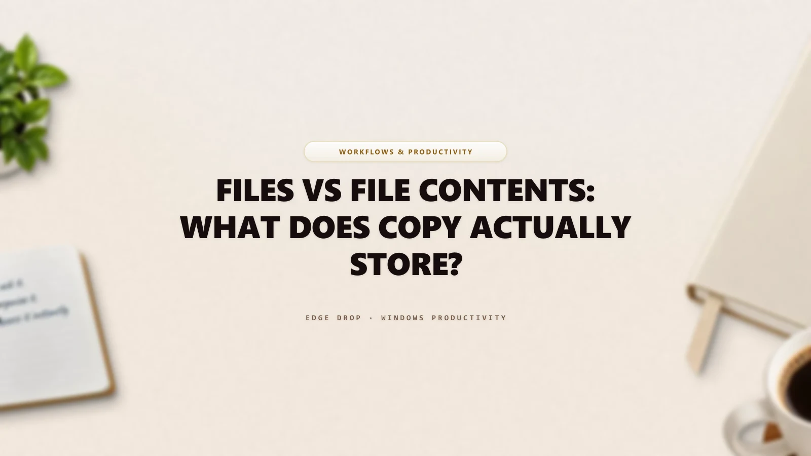 Files vs File Contents: What Does Copy Actually Store? — Edge Drop Guide