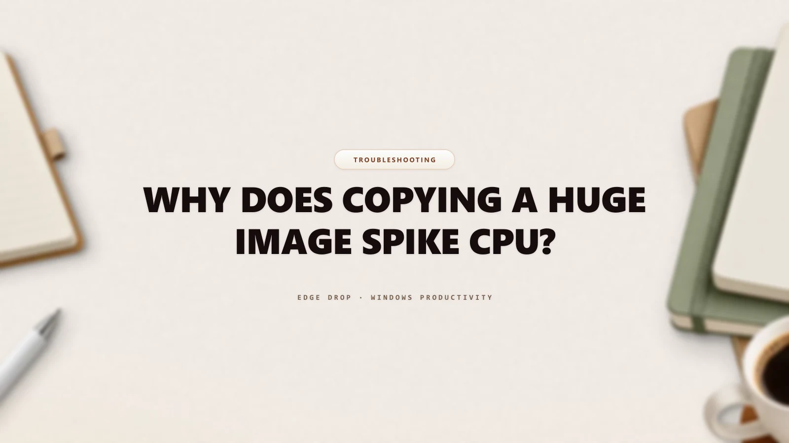 Why Does Copying a Huge Image Spike CPU? — Edge Drop Guide