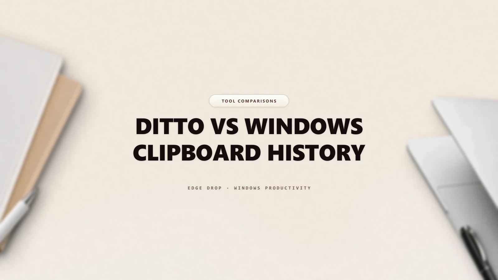Ditto vs Windows Clipboard History — Edge Drop Guide