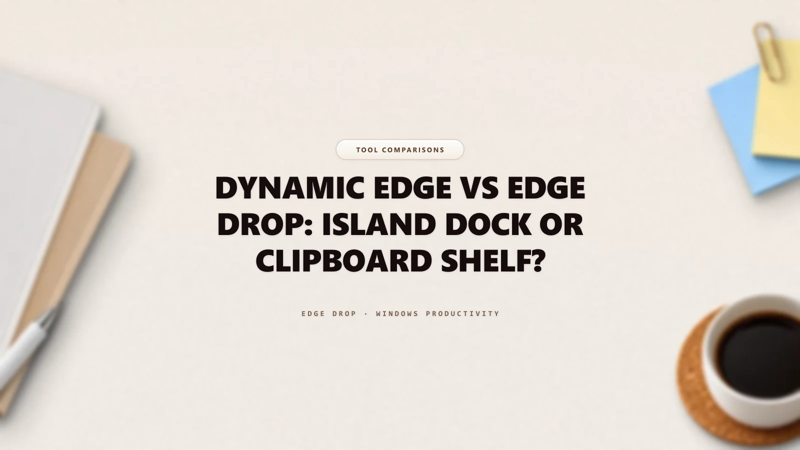 Dynamic Edge vs Edge Drop: Island Dock or Clipboard Shelf? — Edge Drop Guide