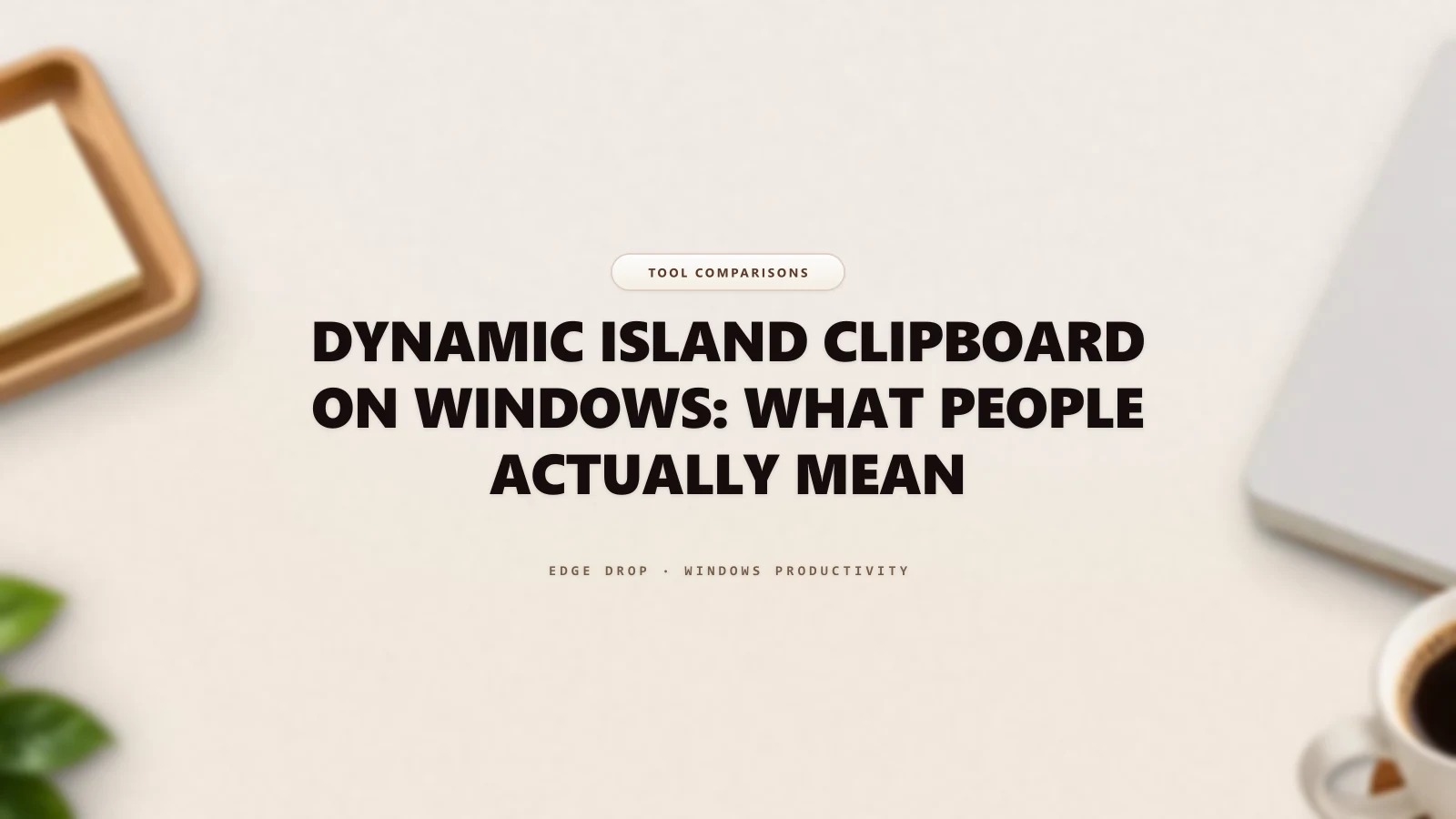 Dynamic Island Clipboard on Windows: What People Actually Mean — Edge Drop Guide
