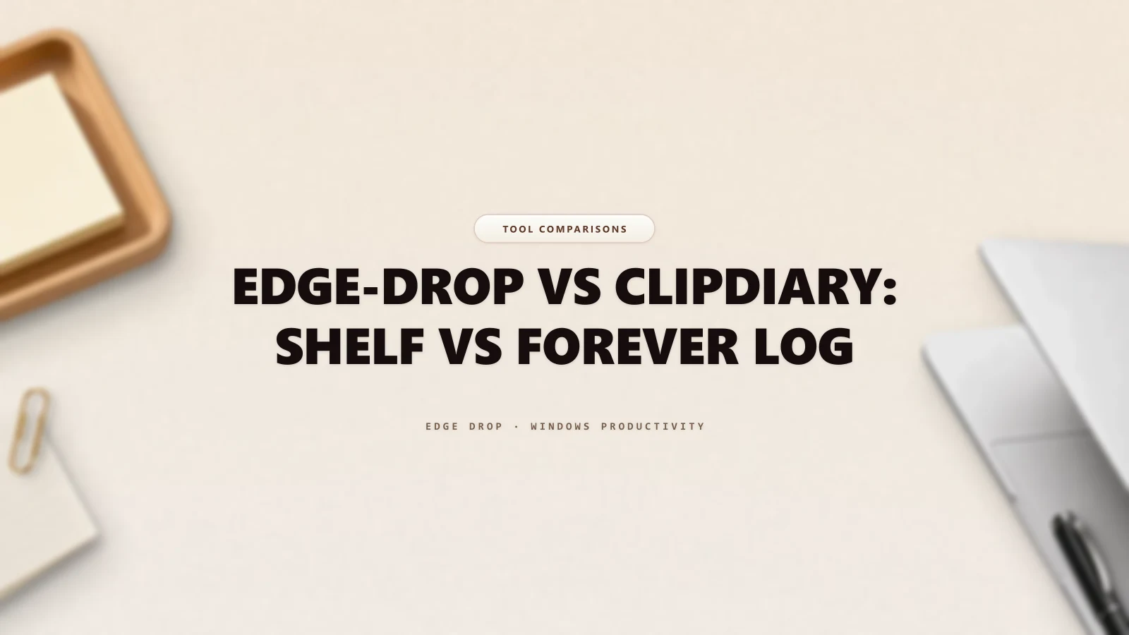 Edge-Drop vs Clipdiary: Shelf vs Forever Log — Edge Drop Guide