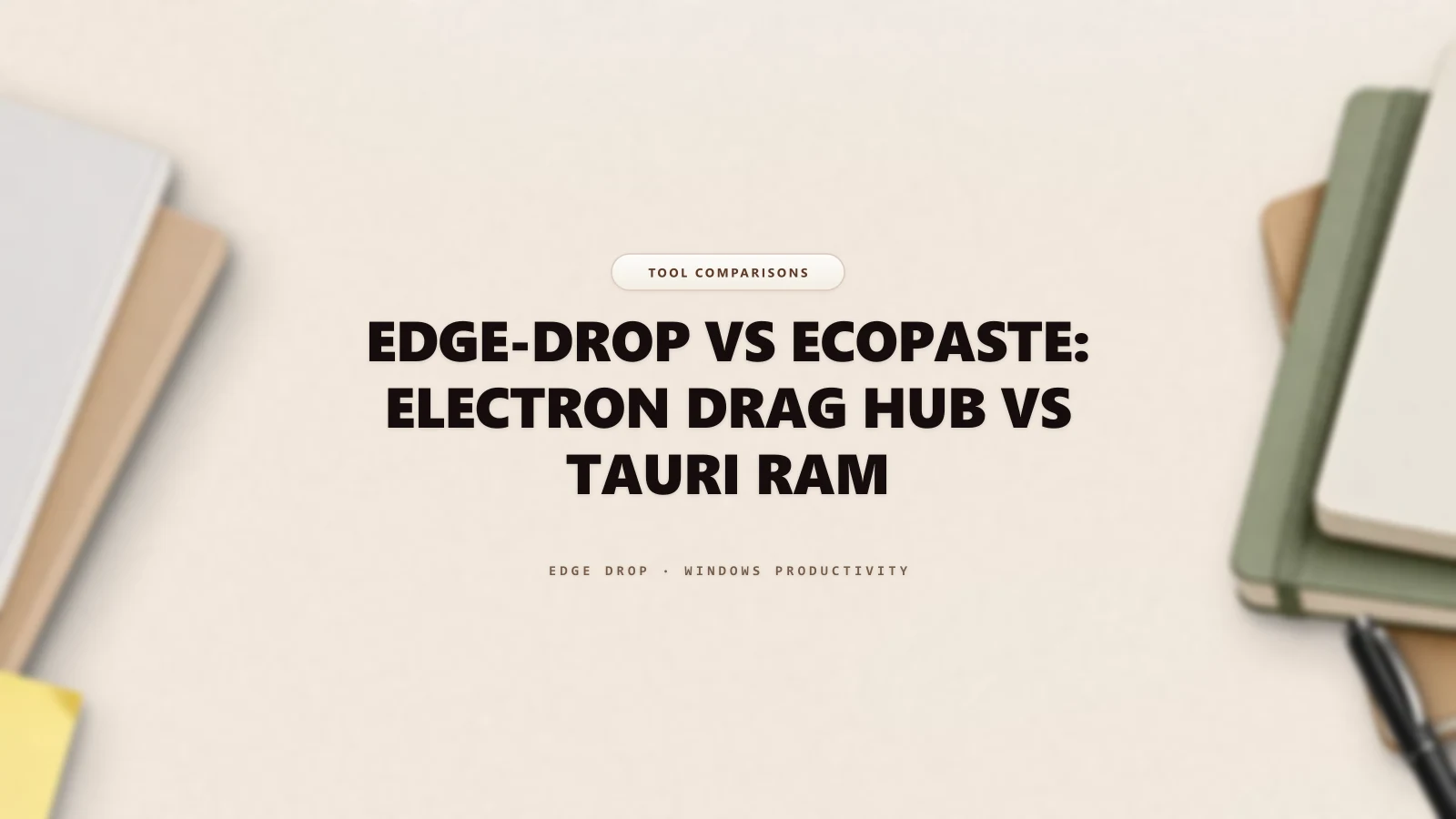 Edge-Drop vs EcoPaste: Electron Drag Hub vs Tauri RAM — Edge Drop Guide