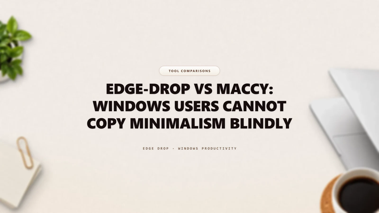 Edge-Drop vs Maccy: Windows Users Cannot Copy Minimalism Blindly — Edge Drop Guide