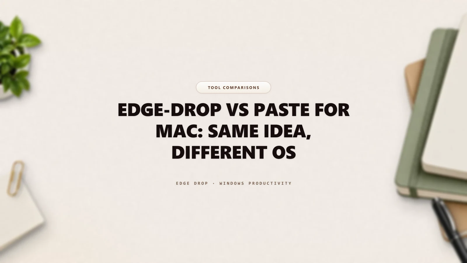 Edge-Drop vs Paste for Mac: Same Idea, Different OS — Edge Drop Guide