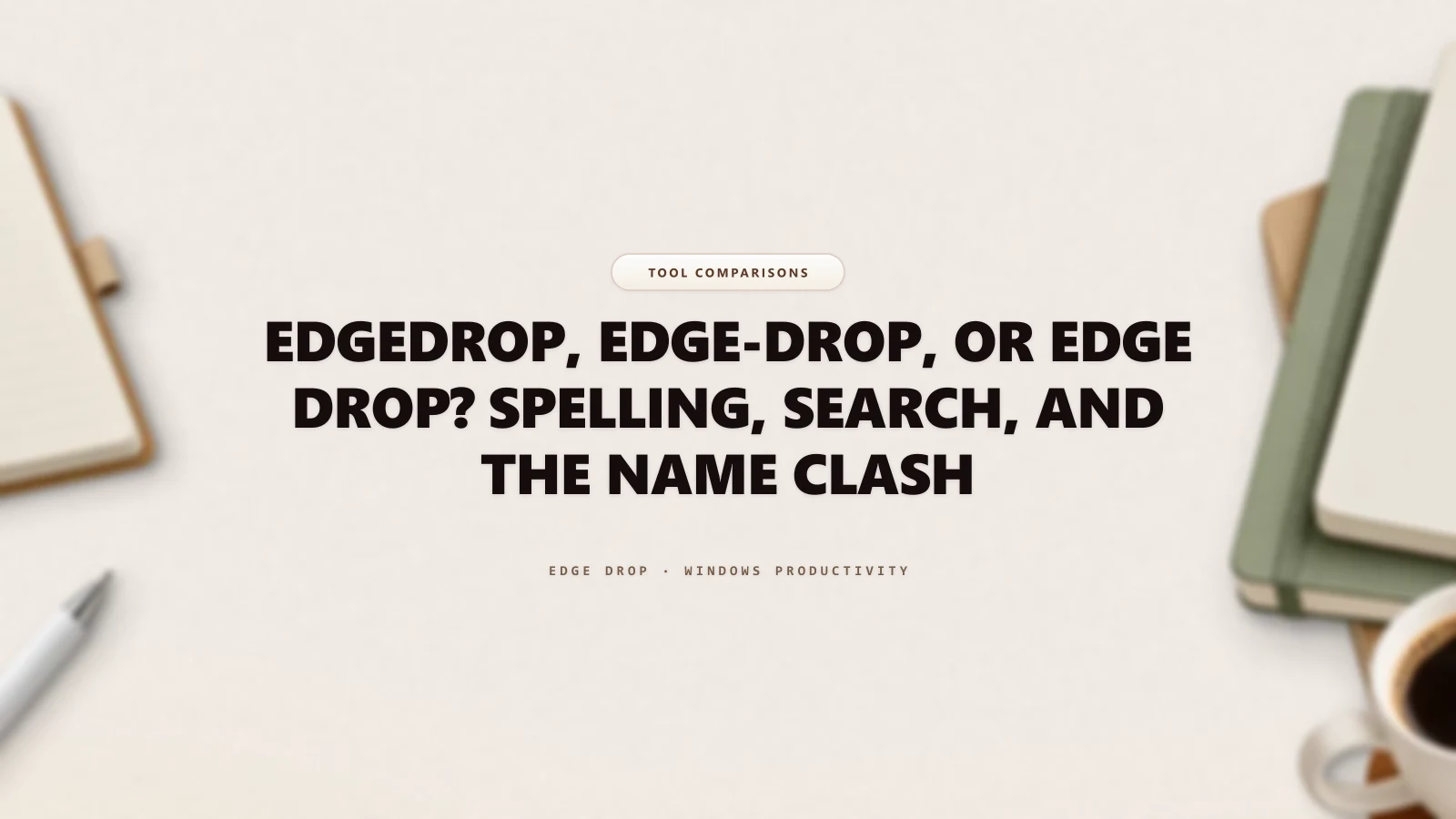 EdgeDrop, Edge-Drop, or Edge Drop? Spelling, Search, and the Name Clash — Edge Drop Guide