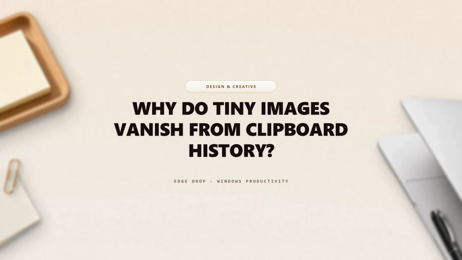 Why Do Tiny Images Vanish From Clipboard History? — Edge Drop Guide