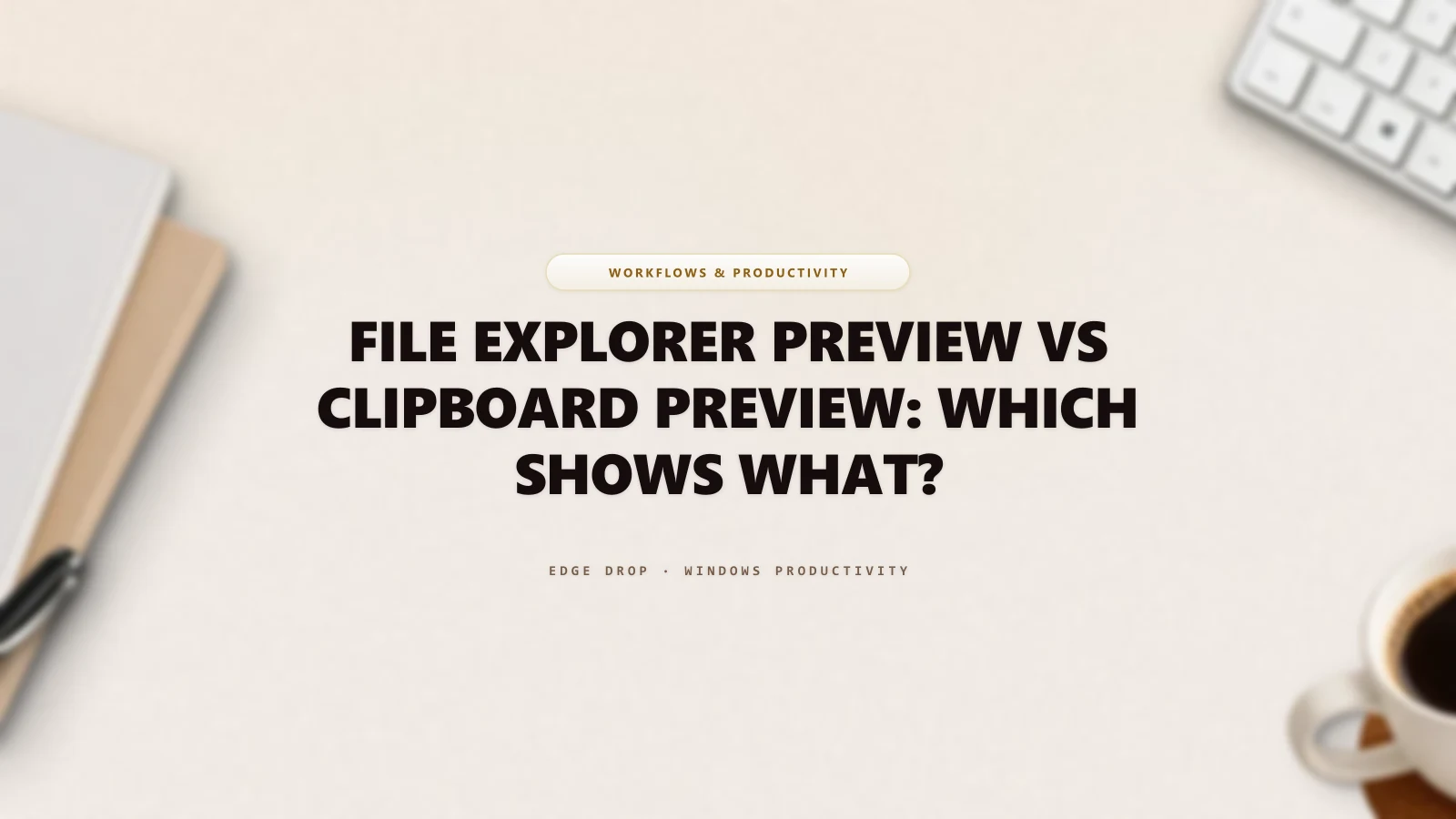 File Explorer Preview vs Clipboard Preview: Which Shows What? — Edge Drop Guide