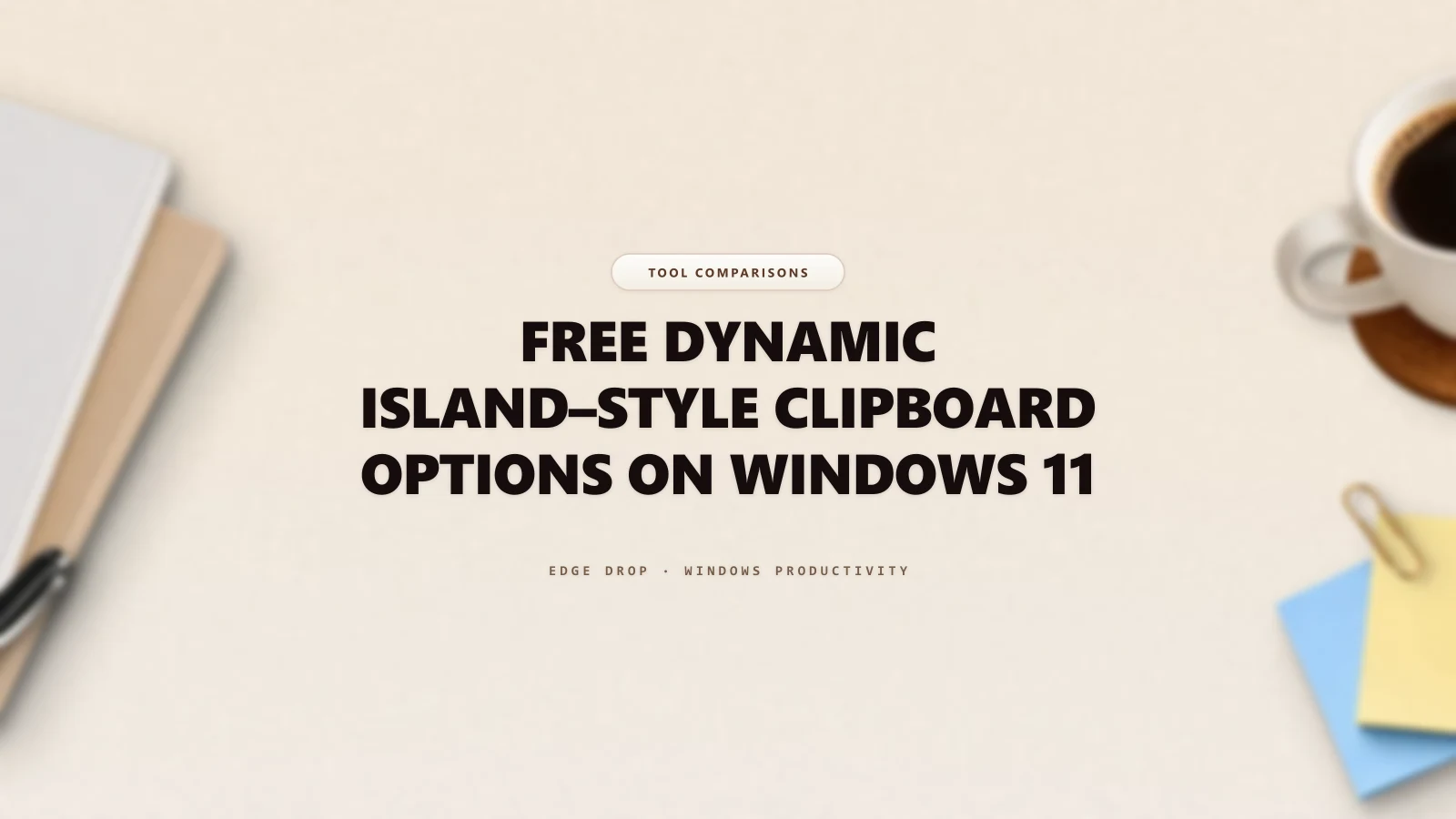 Free Dynamic Island–Style Clipboard Options on Windows 11 — Edge Drop Guide