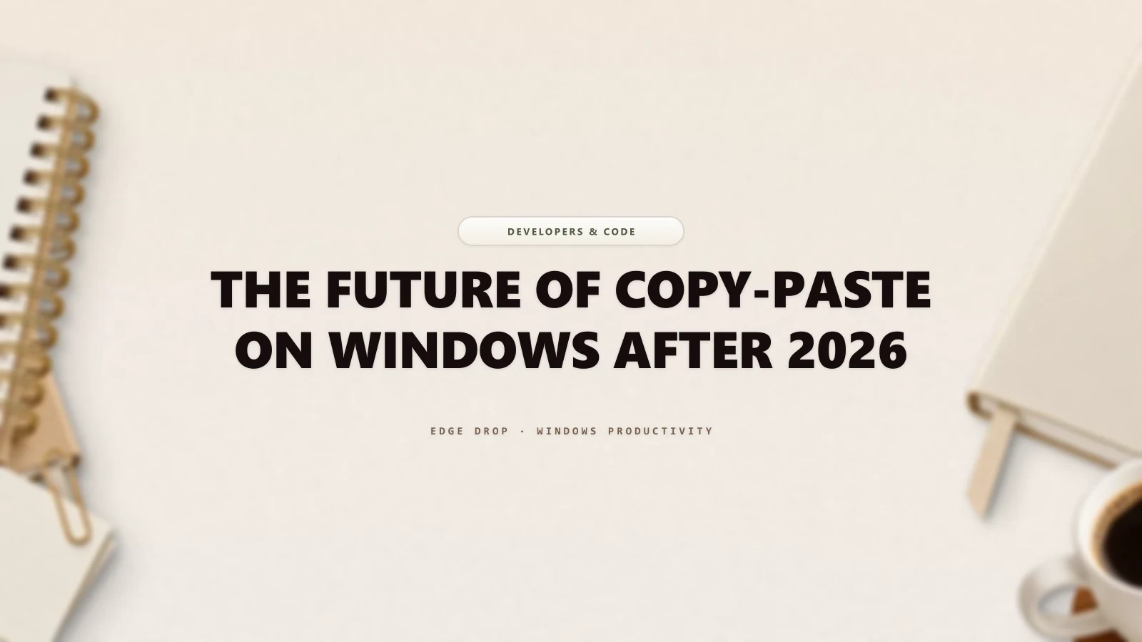 The Future of Copy-Paste on Windows After 2026 — Edge Drop Guide