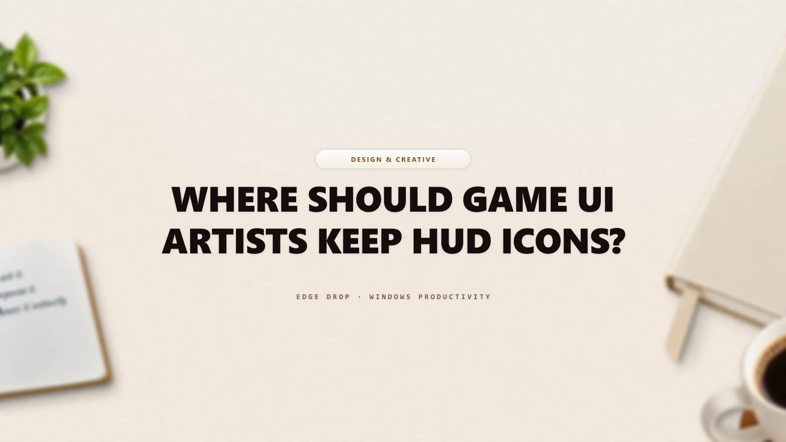 Where Should Game UI Artists Keep HUD Icons? — Edge Drop Guide