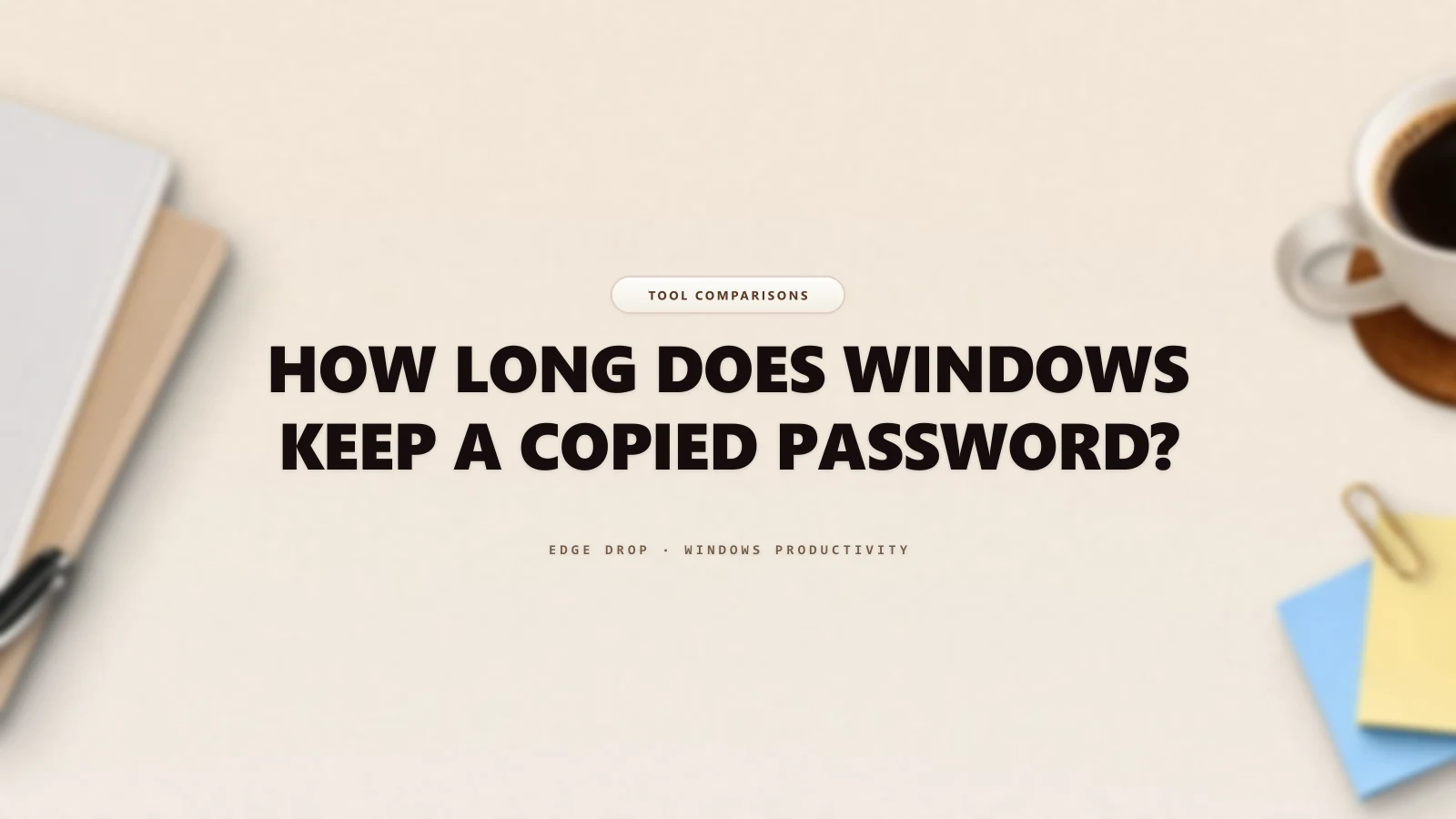 How Long Does Windows Keep a Copied Password? — Edge Drop Guide
