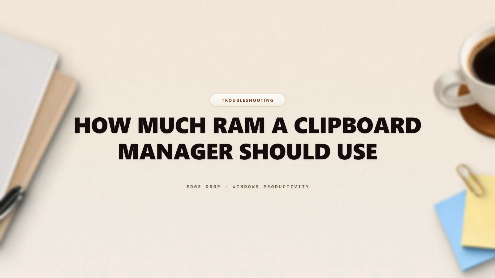 How Much RAM a Clipboard Manager Should Use — Edge Drop Guide