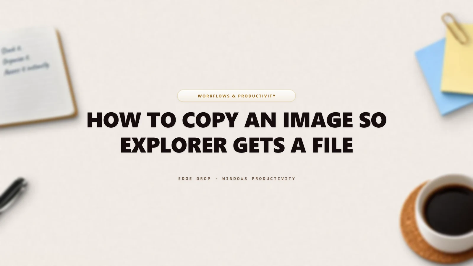 How to Copy an Image So Explorer Gets a File — Edge Drop Guide