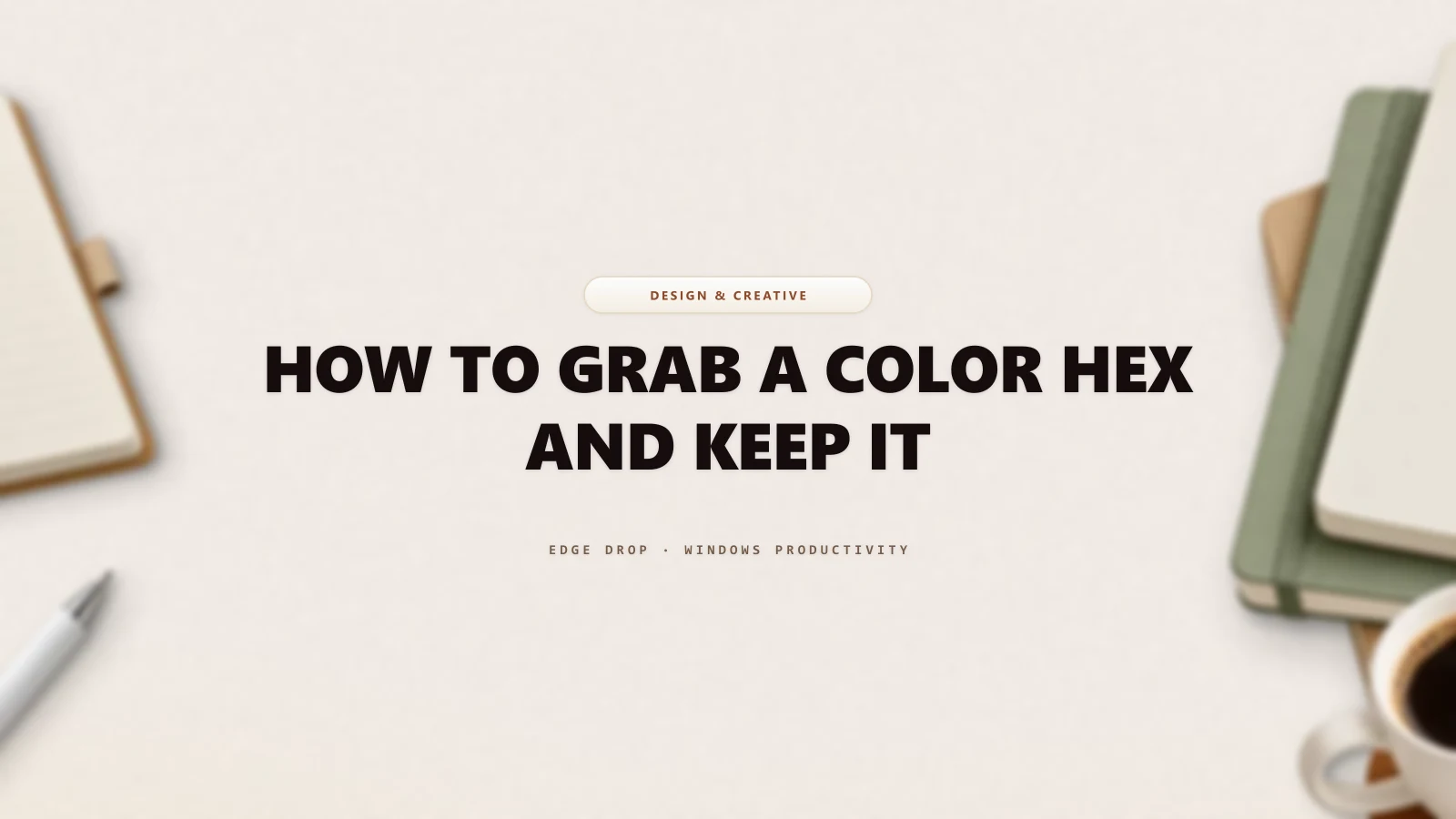 How to Grab a Color Hex and Keep It — Edge Drop Guide