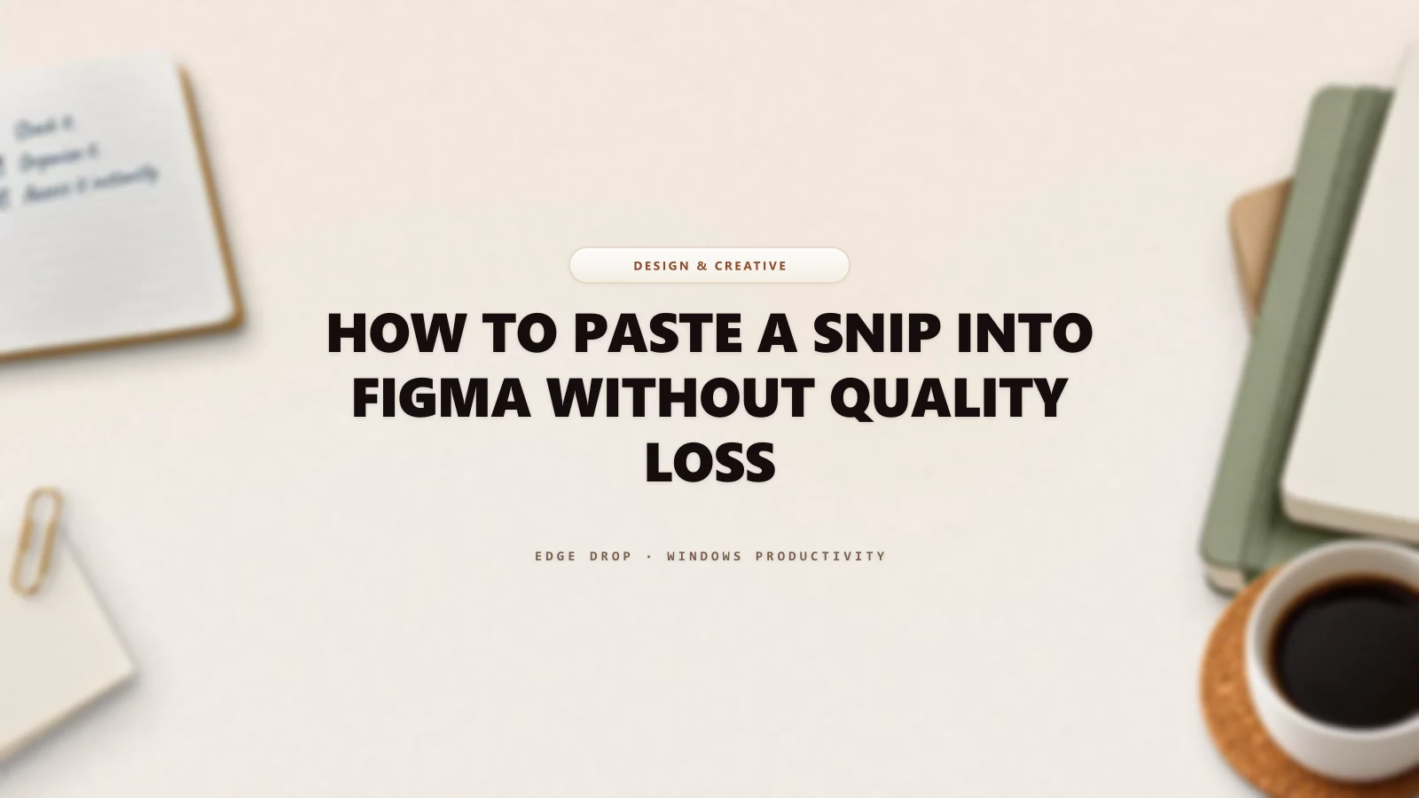How to Paste a Snip Into Figma Without Quality Loss — Edge Drop Guide