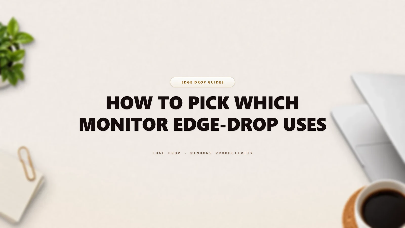 How to Pick Which Monitor Edge-Drop Uses — Edge Drop Guide