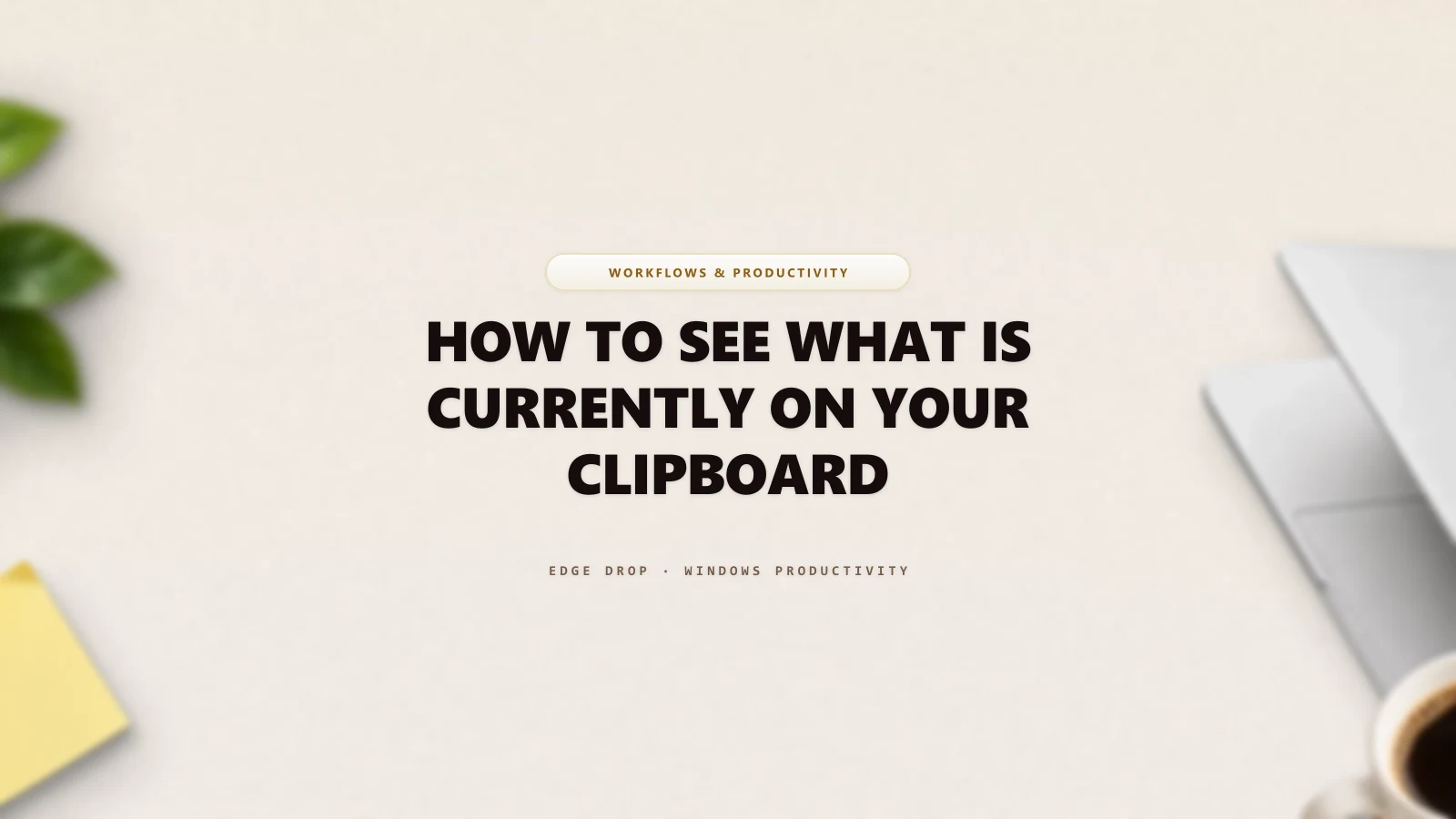How to See What Is Currently on Your Clipboard — Edge Drop Guide