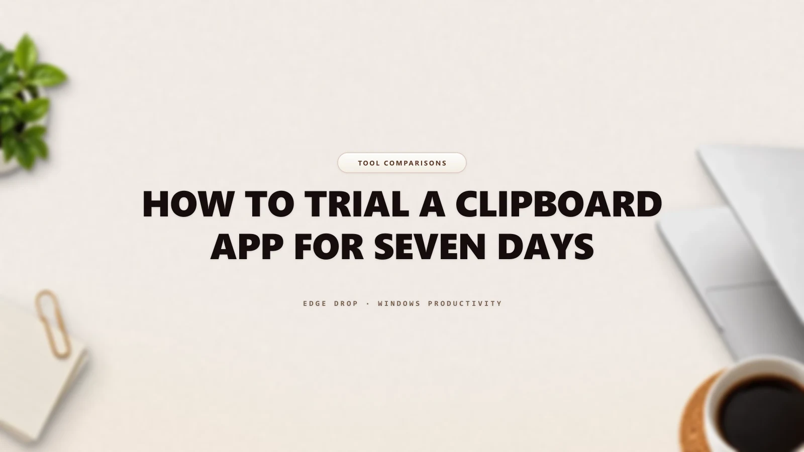 How to Trial a Clipboard App for Seven Days — Edge Drop Guide