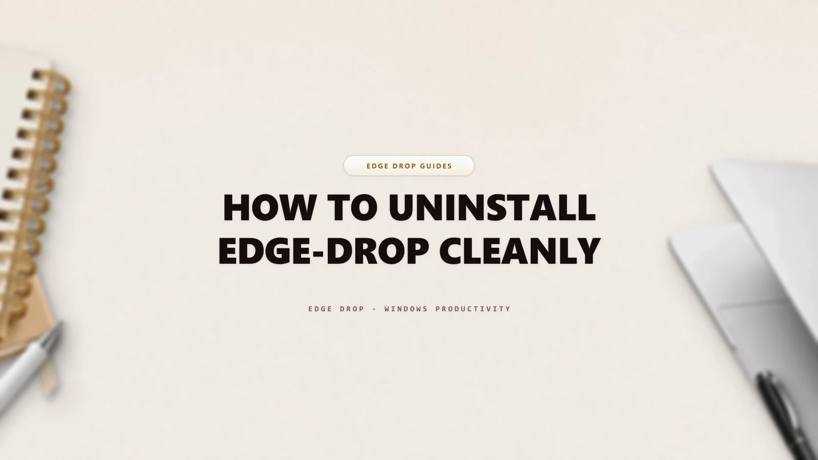 How to Uninstall Edge-Drop Cleanly — Edge Drop Guide