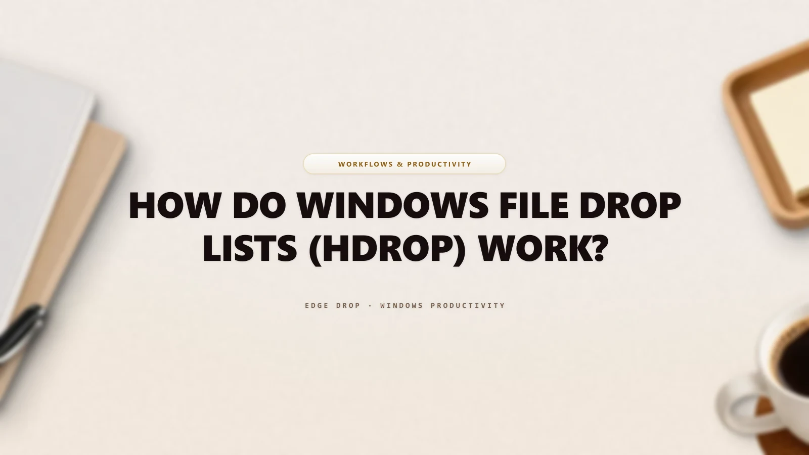 How Do Windows File Drop Lists (HDROP) Work? — Edge Drop Guide