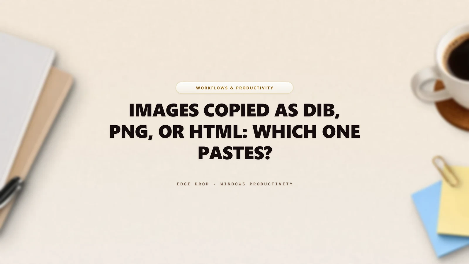 Images Copied as DIB, PNG, or HTML: Which One Pastes? — Edge Drop Guide
