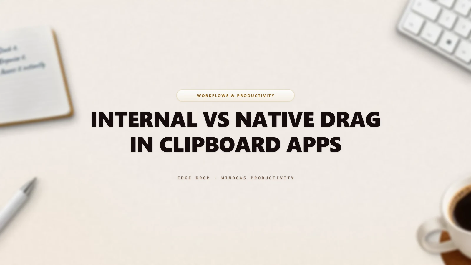 Internal vs Native Drag in Clipboard Apps — Edge Drop Guide