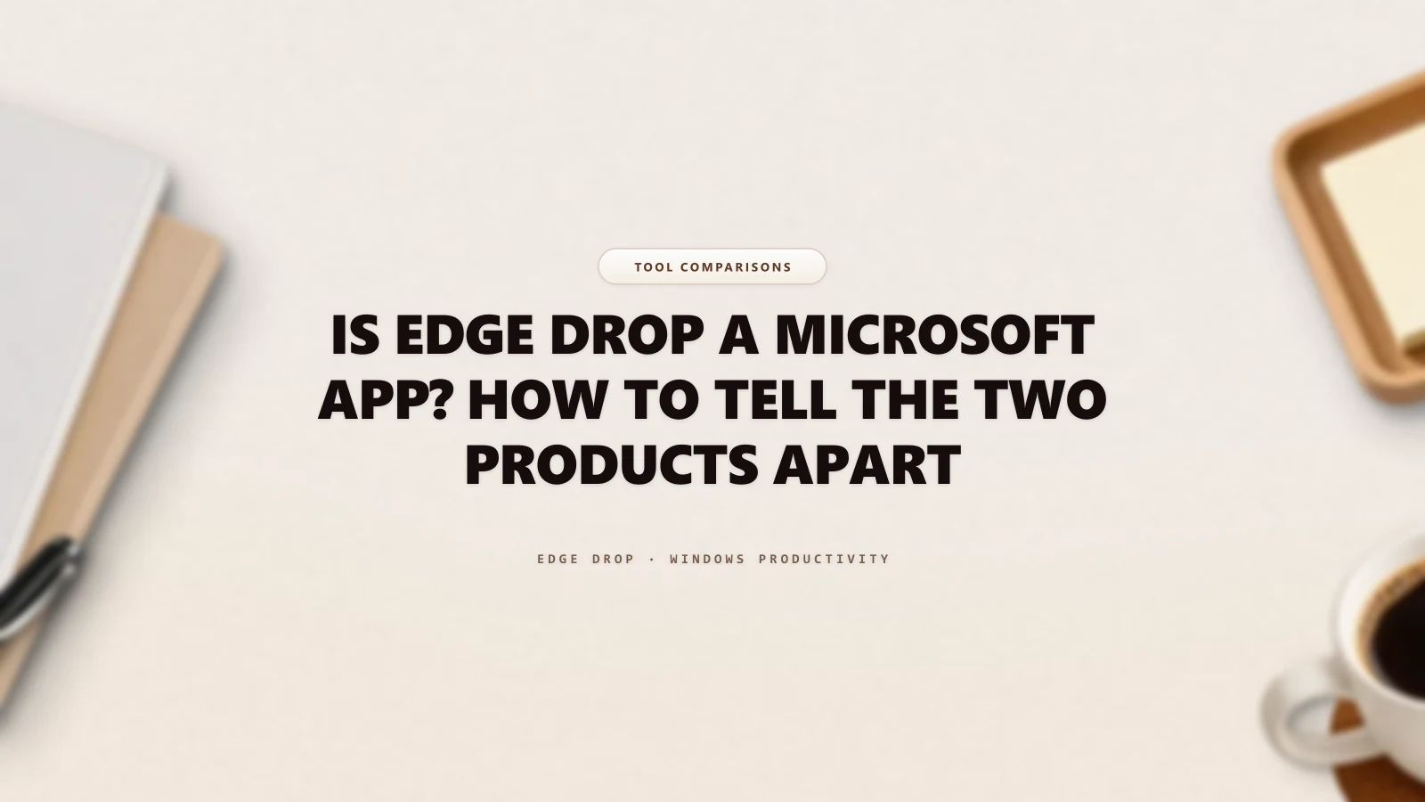 Is Edge Drop a Microsoft App? How to Tell the Two Products Apart — Edge Drop Guide