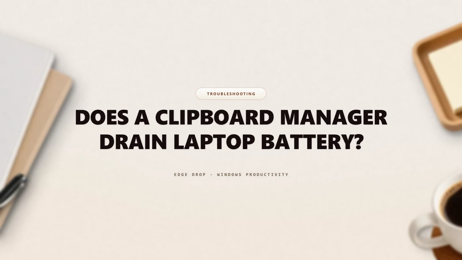 Does a Clipboard Manager Drain Laptop Battery? — Edge Drop Guide