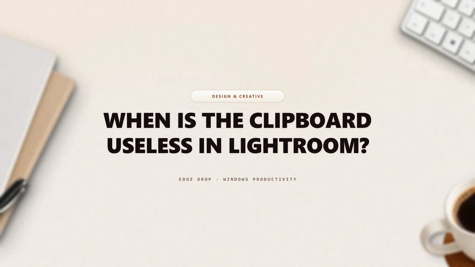 When Is the Clipboard Useless in Lightroom? — Edge Drop Guide