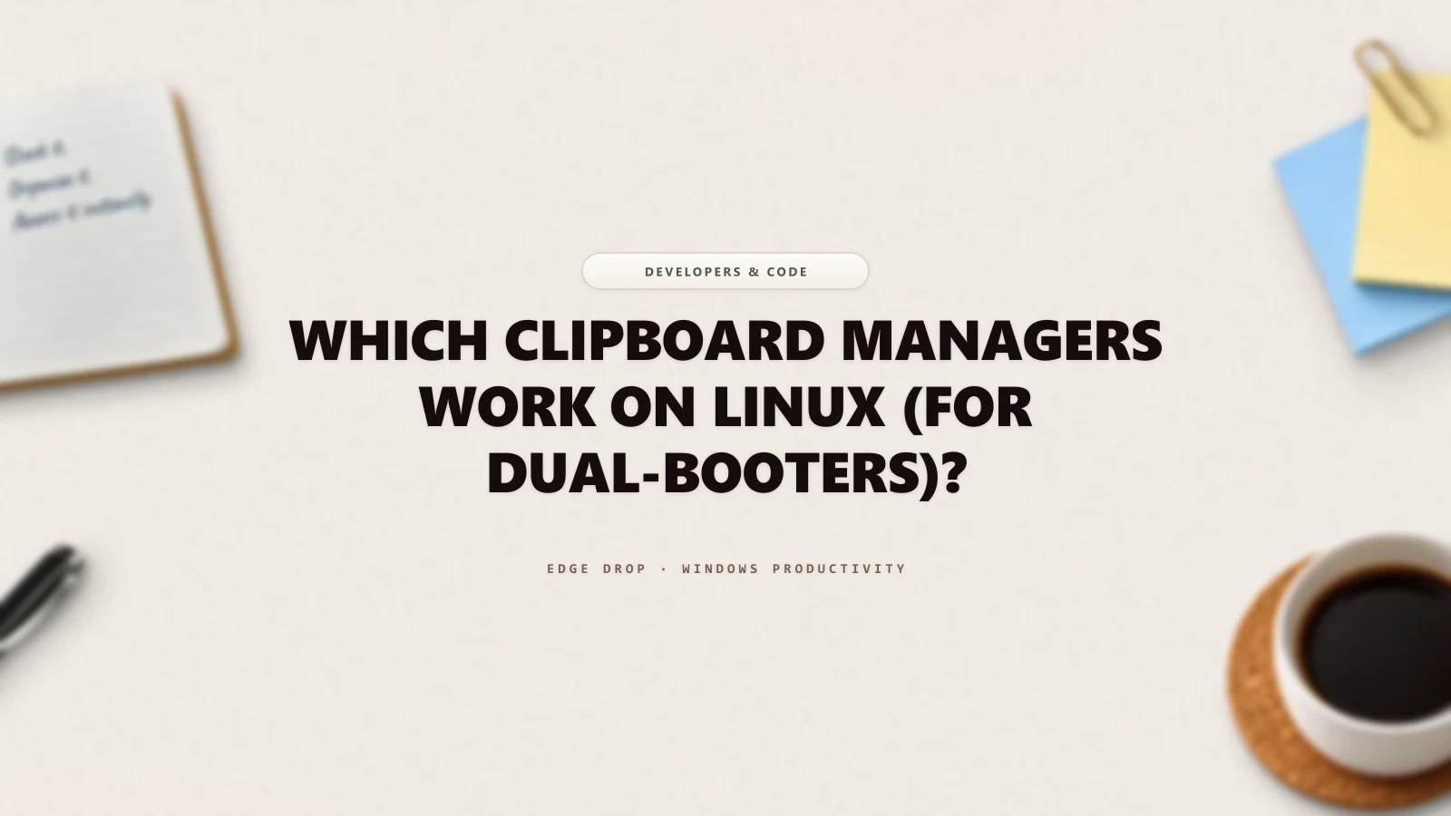 Which Clipboard Managers Work on Linux (for Dual-Booters)? — Edge Drop Guide
