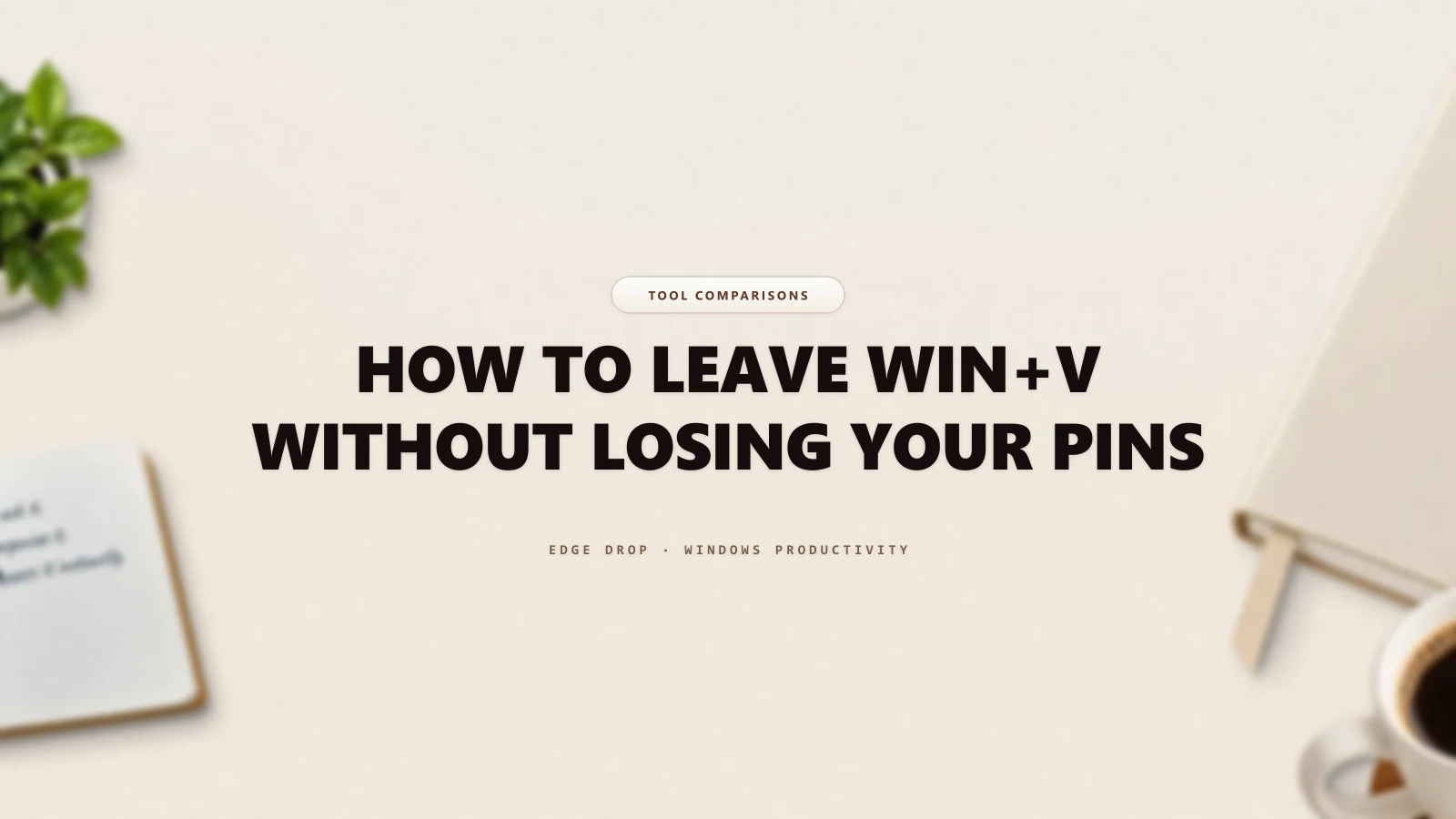 How to Leave Win+V Without Losing Your Pins — Edge Drop Guide