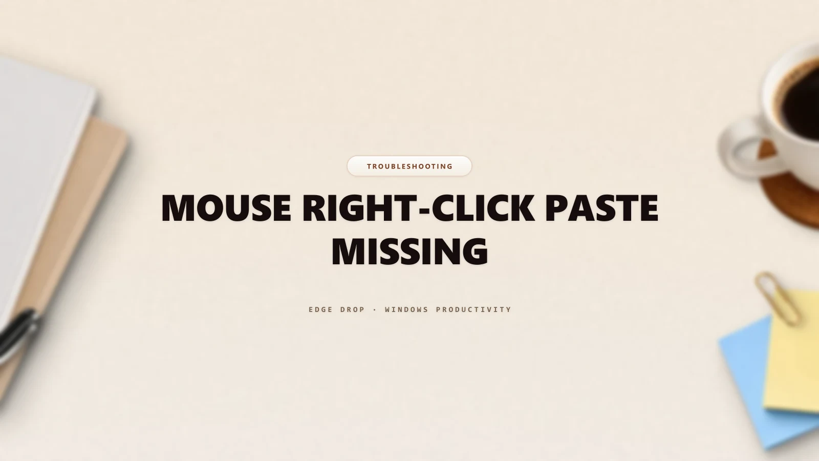 Mouse Right-Click Paste Missing — Edge Drop Guide